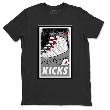 Jordan 9 Fire Red Sneaker Match Tees KICKS Sneaker Tees Jordan 9 Fire Red Sneaker Release Tees Unisex Shirts