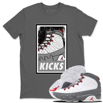 Jordan 9 Fire Red Sneaker Match Tees KICKS Sneaker Tees Jordan 9 Fire Red Sneaker Release Tees Unisex Shirts