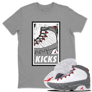Jordan 9 Fire Red Sneaker Match Tees KICKS Sneaker Tees Jordan 9 Fire Red Sneaker Release Tees Unisex Shirts