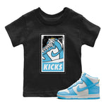 Dunk Blue Chill Sneaker Match Tees KICKS Sneaker Tees Dunk Blue Chill Sneaker Release Tees Kids Shirts