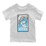 Dunk Blue Chill Sneaker Match Tees KICKS Sneaker Tees Dunk Blue Chill Sneaker Release Tees Kids Shirts