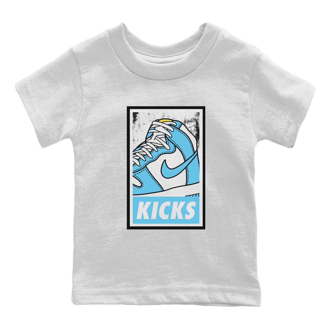 Dunk Blue Chill Sneaker Match Tees KICKS Sneaker Tees Dunk Blue Chill Sneaker Release Tees Kids Shirts