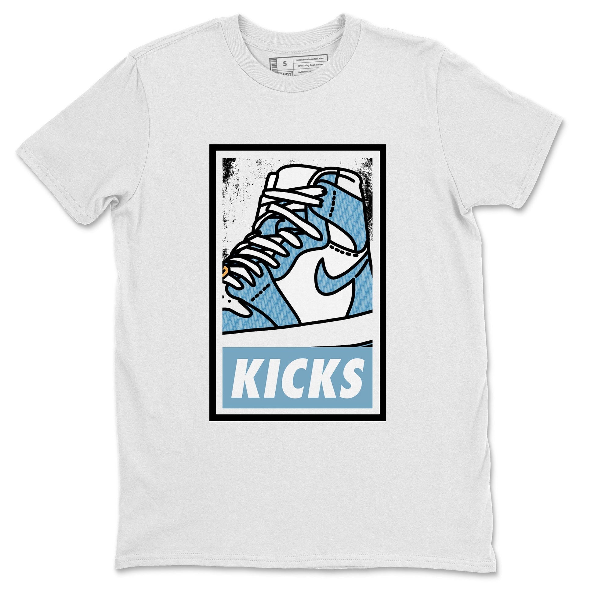 Jordan 1 Denim Sneaker Match Tees KICKS Sneaker Tees Jordan 1 Denim Sneaker Release Tees Unisex Shirts