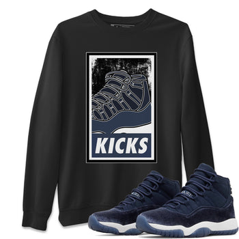 Jordan 11 Midnight Navy Sneaker Match Tees KICKS Sneaker Tees Jordan 11 Midnight Navy Sneaker Release Tees Unisex Shirts