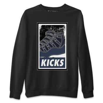 Jordan 11 Midnight Navy Sneaker Match Tees KICKS Sneaker Tees Jordan 11 Midnight Navy Sneaker Release Tees Unisex Shirts