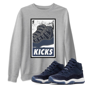 Jordan 11 Midnight Navy Sneaker Match Tees KICKS Sneaker Tees Jordan 11 Midnight Navy Sneaker Release Tees Unisex Shirts