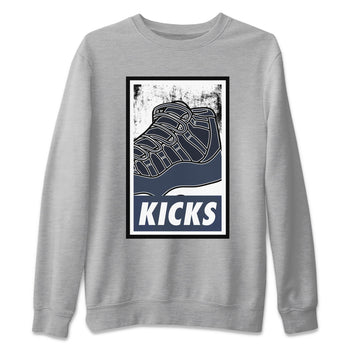 Jordan 11 Midnight Navy Sneaker Match Tees KICKS Sneaker Tees Jordan 11 Midnight Navy Sneaker Release Tees Unisex Shirts