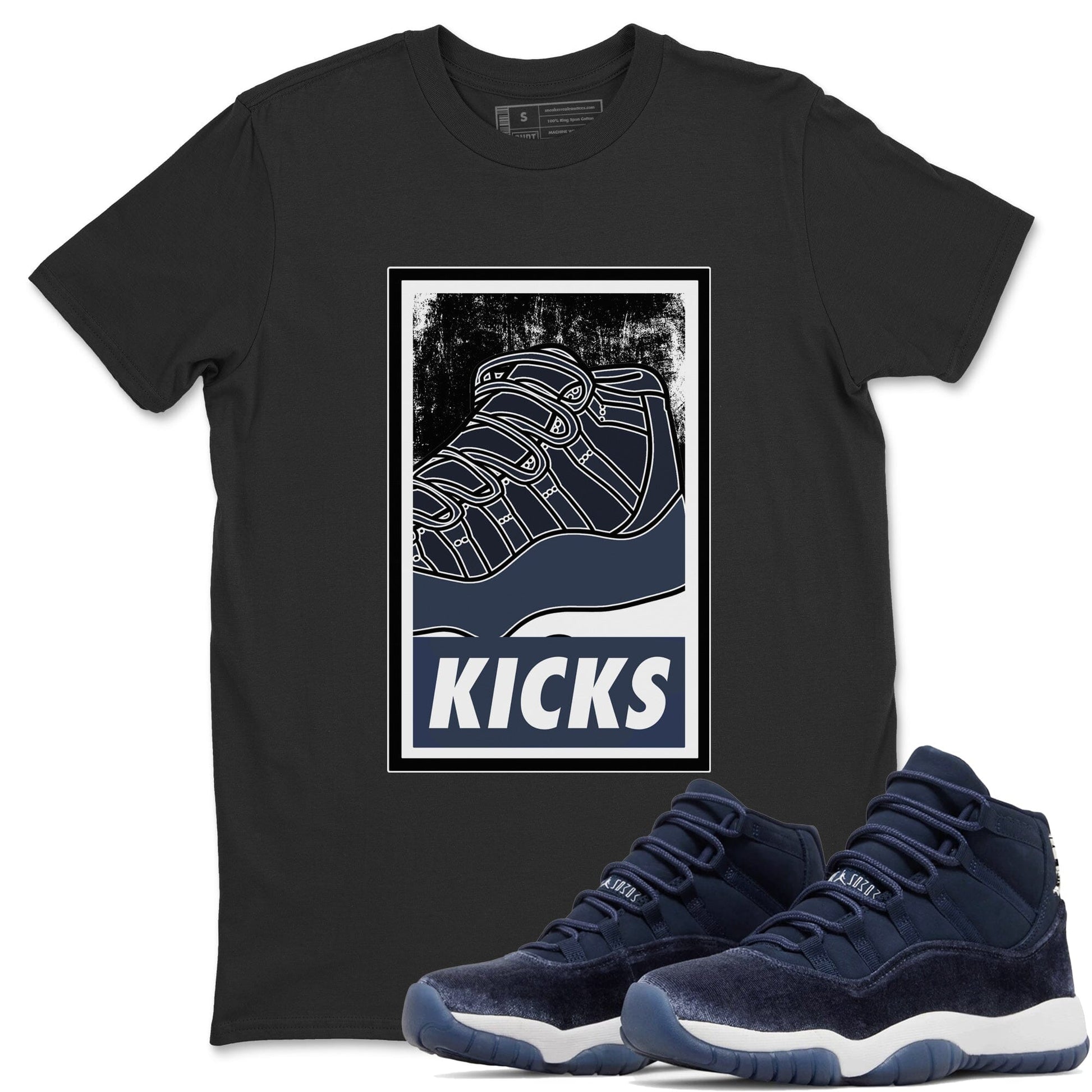 Jordan 11 Midnight Navy Sneaker Match Tees KICKS Sneaker Tees Jordan 11 Midnight Navy Sneaker Release Tees Unisex Shirts