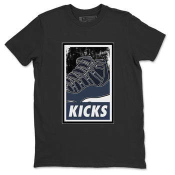 Jordan 11 Midnight Navy Sneaker Match Tees KICKS Sneaker Tees Jordan 11 Midnight Navy Sneaker Release Tees Unisex Shirts