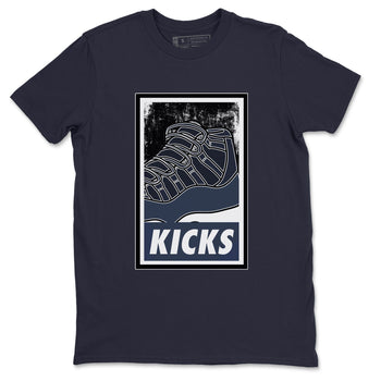 Jordan 11 Midnight Navy Sneaker Match Tees KICKS Sneaker Tees Jordan 11 Midnight Navy Sneaker Release Tees Unisex Shirts