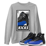 Jordan 12 Hyper Royal Sneaker Match Tees KICKS Sneaker Tees Jordan 12 Hyper Royal Sneaker Release Tees Unisex Shirts