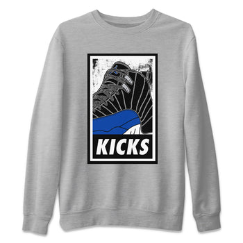 Jordan 12 Hyper Royal Sneaker Match Tees KICKS Sneaker Tees Jordan 12 Hyper Royal Sneaker Release Tees Unisex Shirts