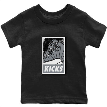 Jordan 12 Stealth Sneaker Match Tees KICKS Sneaker Tees Jordan 12 Stealth Sneaker Release Tees Kids Shirts
