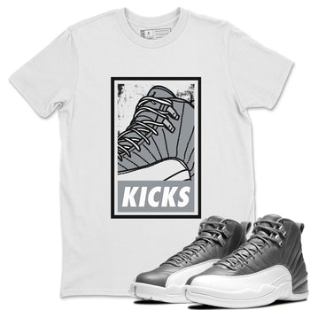 Jordan 12 Stealth Sneaker Match Tees KICKS Sneaker Tees Jordan 12 Stealth Sneaker Release Tees Unisex Shirts