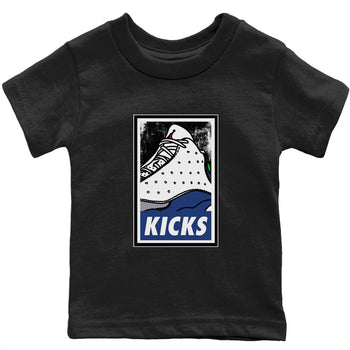 Jordan 13 French Blue Sneaker Match Tees KICKS Sneaker Tees Jordan 13 French Blue Sneaker Release Tees Kids Shirts