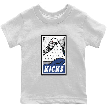Jordan 13 French Blue Sneaker Match Tees KICKS Sneaker Tees Jordan 13 French Blue Sneaker Release Tees Kids Shirts