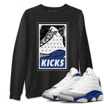 Jordan 13 French Blue Sneaker Match Tees KICKS Sneaker Tees Jordan 13 French Blue Sneaker Release Tees Unisex Shirts