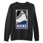 Jordan 13 French Blue Sneaker Match Tees KICKS Sneaker Tees Jordan 13 French Blue Sneaker Release Tees Unisex Shirts