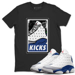 Jordan 13 French Blue Sneaker Match Tees KICKS Sneaker Tees Jordan 13 French Blue Sneaker Release Tees Unisex Shirts