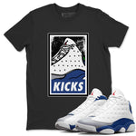 Jordan 13 French Blue Sneaker Match Tees KICKS Sneaker Tees Jordan 13 French Blue Sneaker Release Tees Unisex Shirts
