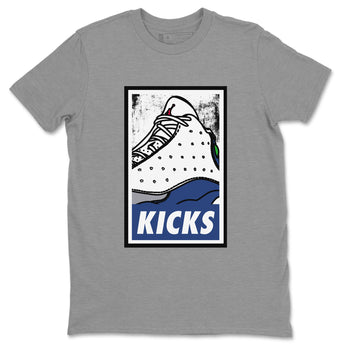Jordan 13 French Blue Sneaker Match Tees KICKS Sneaker Tees Jordan 13 French Blue Sneaker Release Tees Unisex Shirts