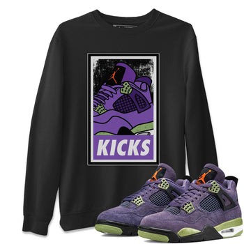 Jordan 4 Canyon Purple Sneaker Match Tees KICKS Sneaker Tees Jordan 4 Canyon Purple Sneaker Release Tees Unisex Shirts