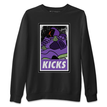 Jordan 4 Canyon Purple Sneaker Match Tees KICKS Sneaker Tees Jordan 4 Canyon Purple Sneaker Release Tees Unisex Shirts