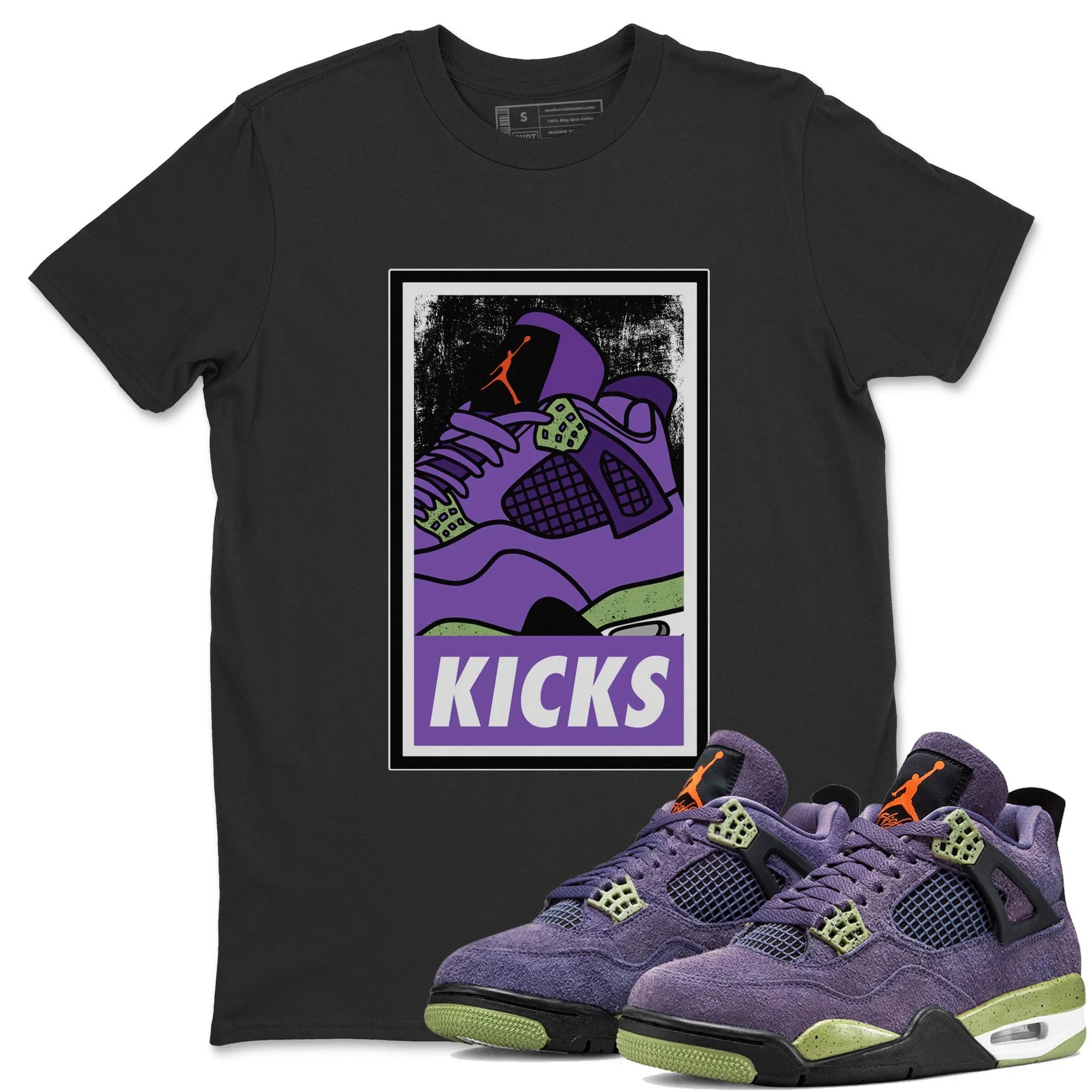 Jordan 4 Canyon Purple Sneaker Match Tees KICKS Sneaker Tees Jordan 4 Canyon Purple Sneaker Release Tees Unisex Shirts