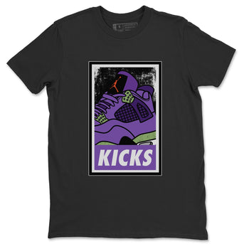 Jordan 4 Canyon Purple Sneaker Match Tees KICKS Sneaker Tees Jordan 4 Canyon Purple Sneaker Release Tees Unisex Shirts
