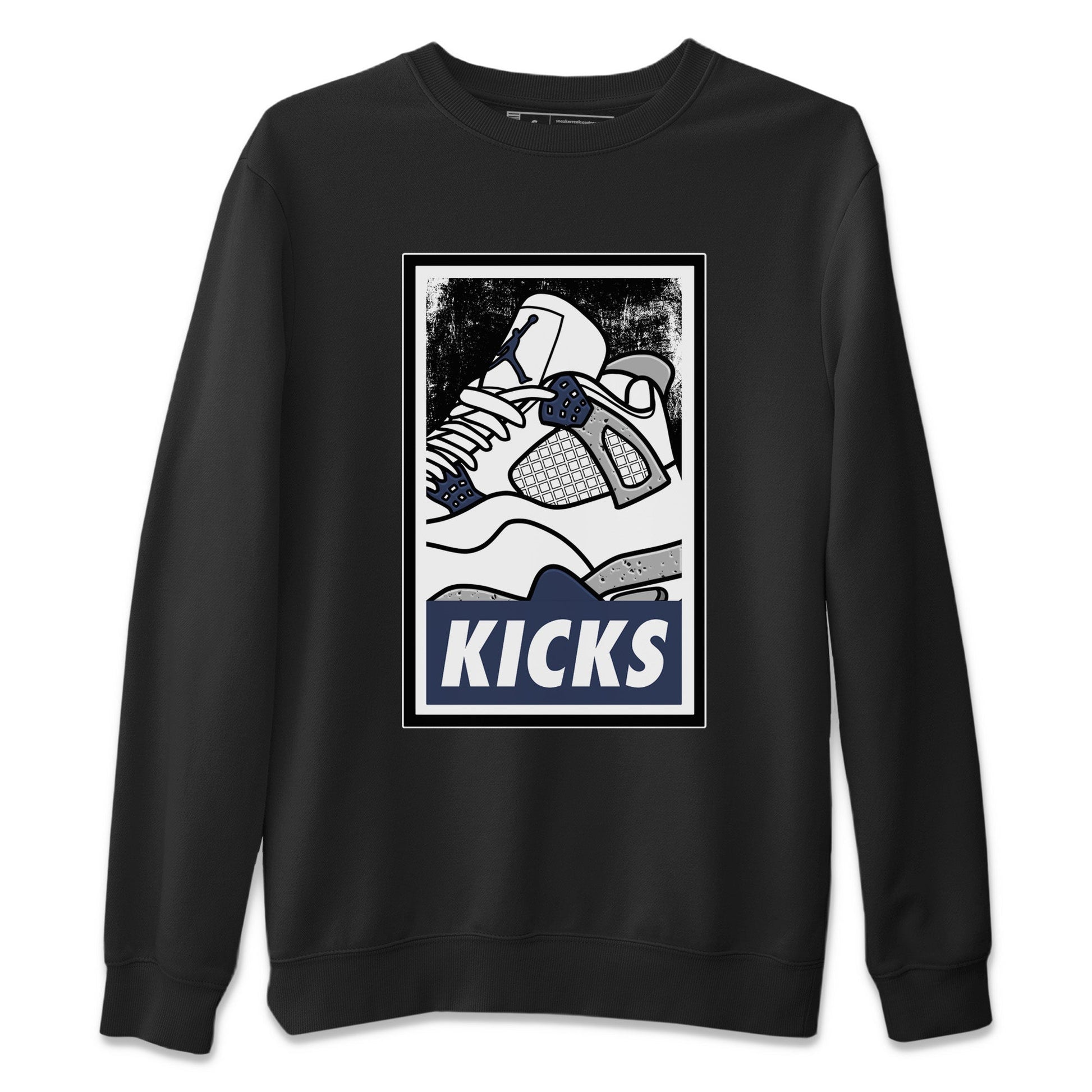 Jordan 4 Midnight Navy Sneaker Match Tees KICKS Sneaker Tees Jordan 4 Midnight Navy Sneaker Release Tees Unisex Shirts
