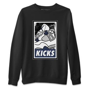 Jordan 4 Midnight Navy Sneaker Match Tees KICKS Sneaker Tees Jordan 4 Midnight Navy Sneaker Release Tees Unisex Shirts