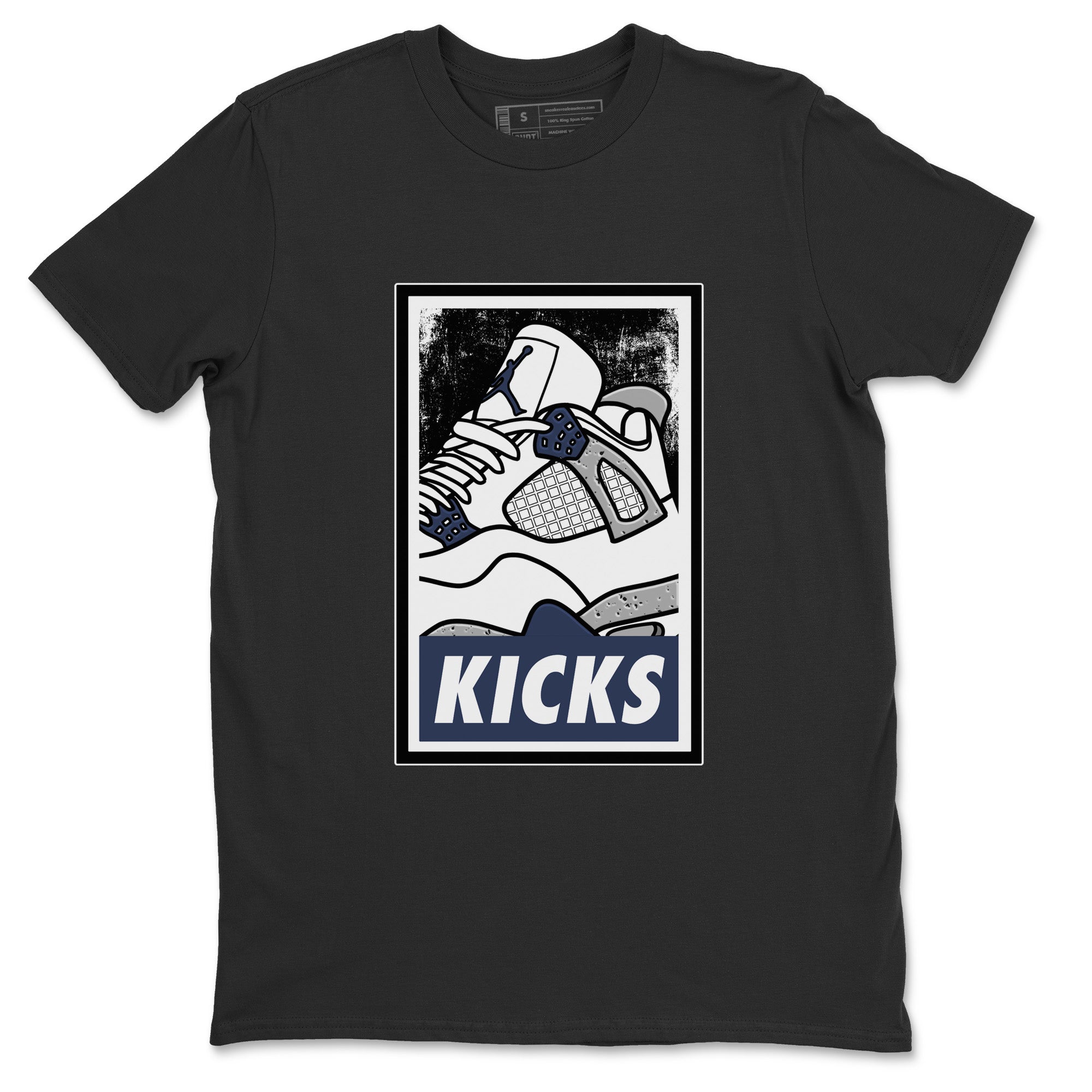 Jordan 4 Midnight Navy Sneaker Match Tees KICKS Sneaker Tees Jordan 4 Midnight Navy Sneaker Release Tees Unisex Shirts