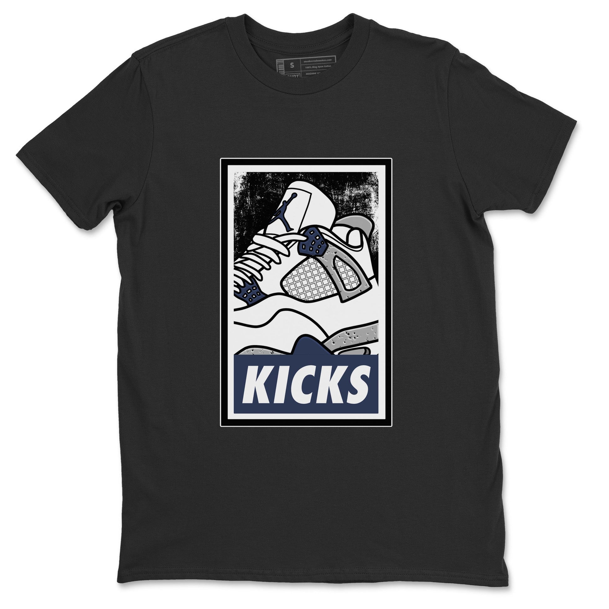 Jordan 4 Midnight Navy Sneaker Match Tees KICKS Sneaker Tees Jordan 4 Midnight Navy Sneaker Release Tees Unisex Shirts