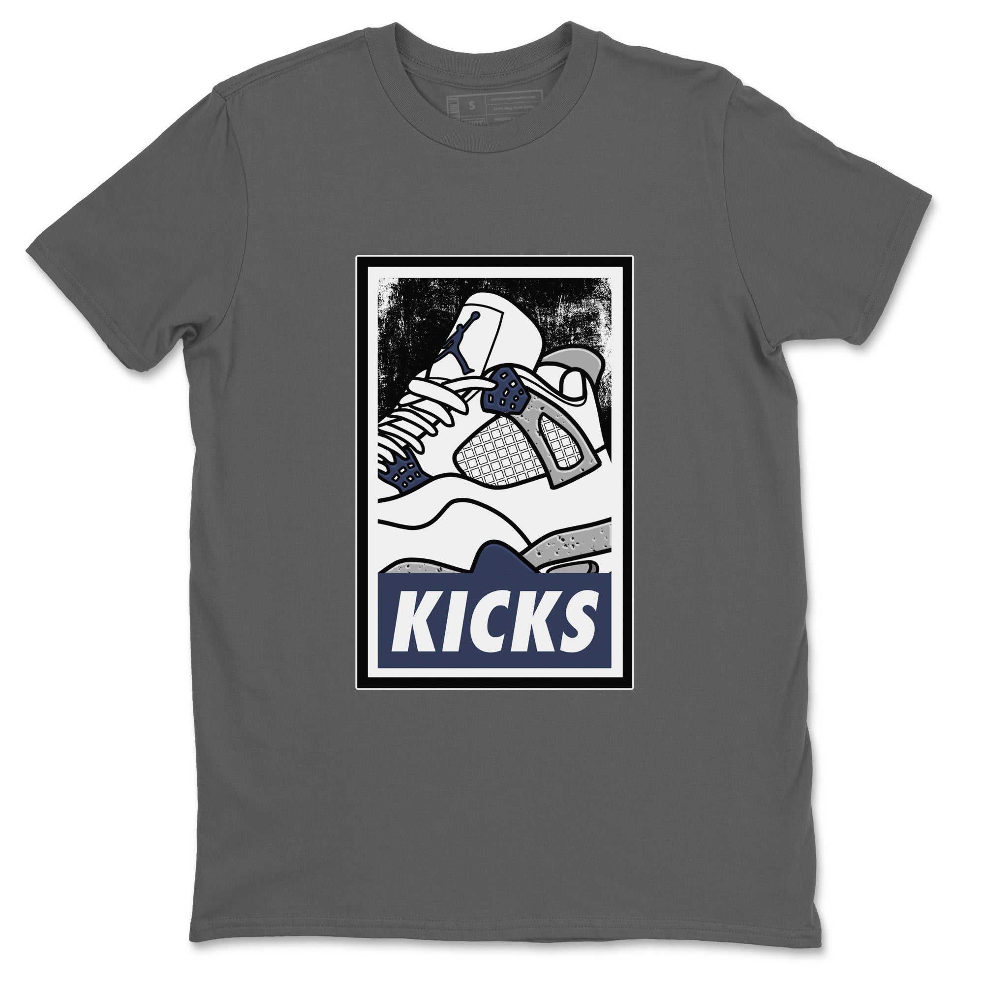 Jordan 4 Midnight Navy Sneaker Match Tees KICKS Sneaker Tees Jordan 4 Midnight Navy Sneaker Release Tees Unisex Shirts