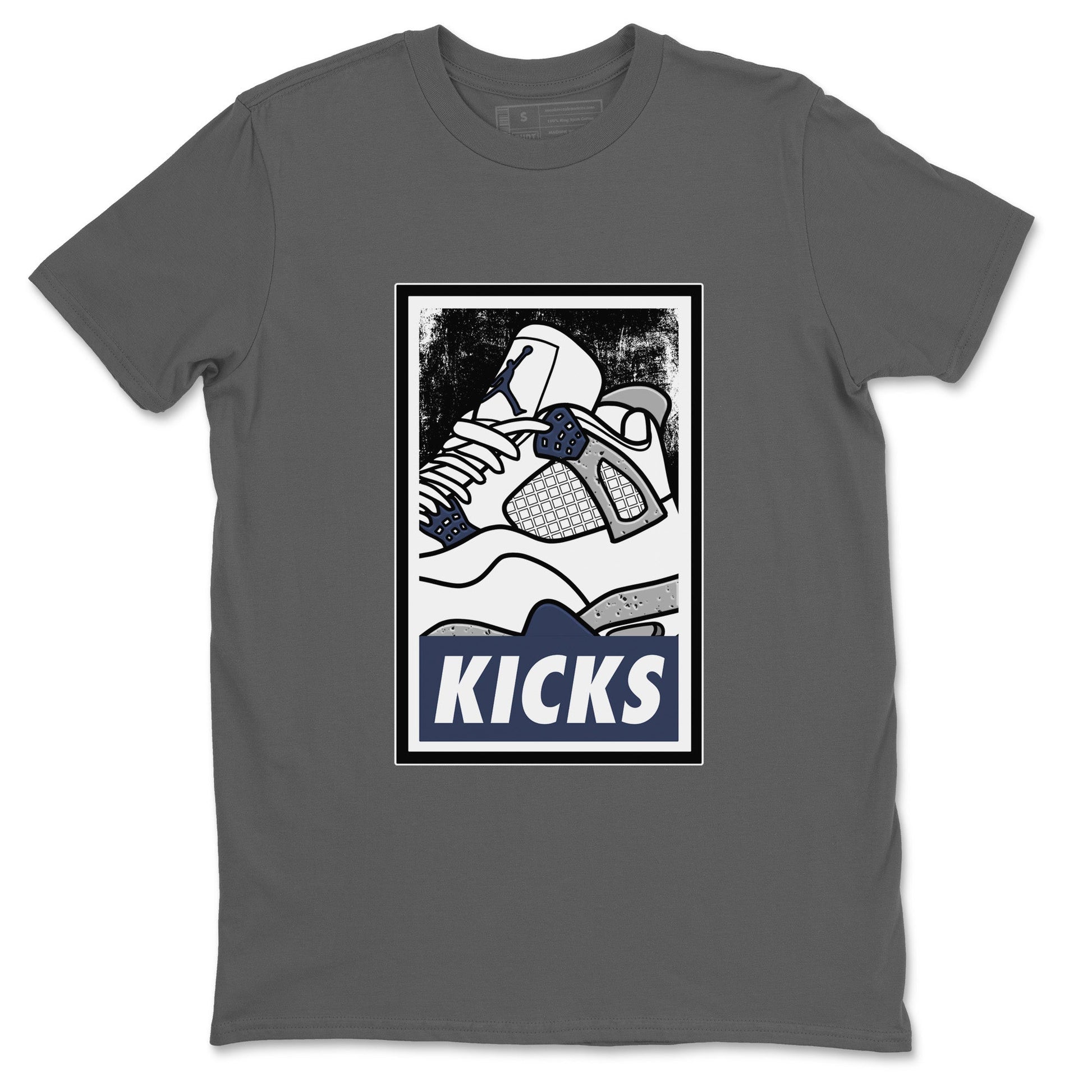 Jordan 4 Midnight Navy Sneaker Match Tees KICKS Sneaker Tees Jordan 4 Midnight Navy Sneaker Release Tees Unisex Shirts