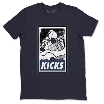 Jordan 4 Midnight Navy Sneaker Match Tees KICKS Sneaker Tees Jordan 4 Midnight Navy Sneaker Release Tees Unisex Shirts