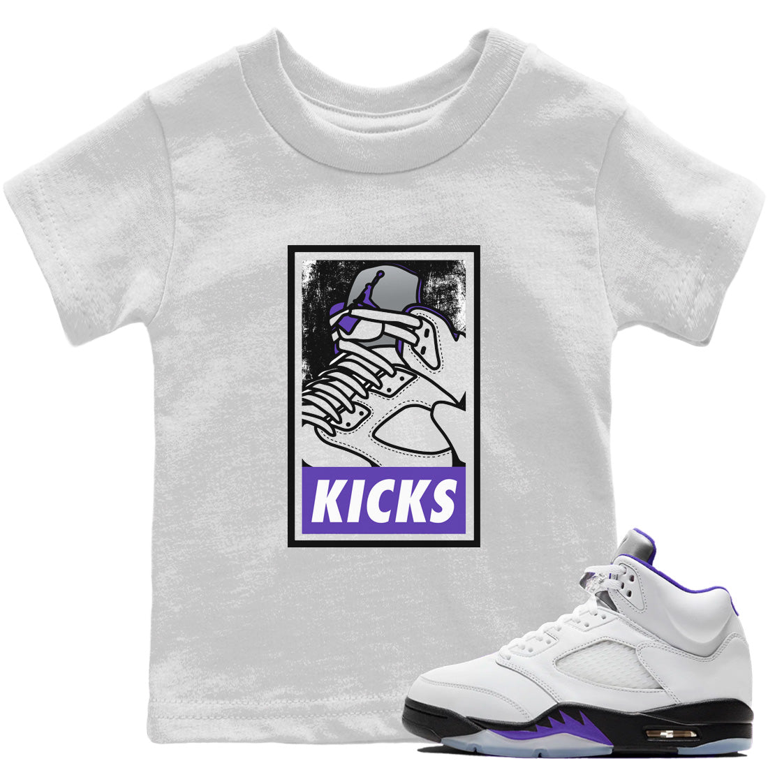 Jordan 5 Concord Sneaker Match Tees KICKS Sneaker Tees Jordan 5 Concord Sneaker Release Tees Kids Shirts