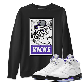 Jordan 5 Concord Sneaker Match Tees KICKS Sneaker Tees Jordan 5 Concord Sneaker Release Tees Unisex Shirts
