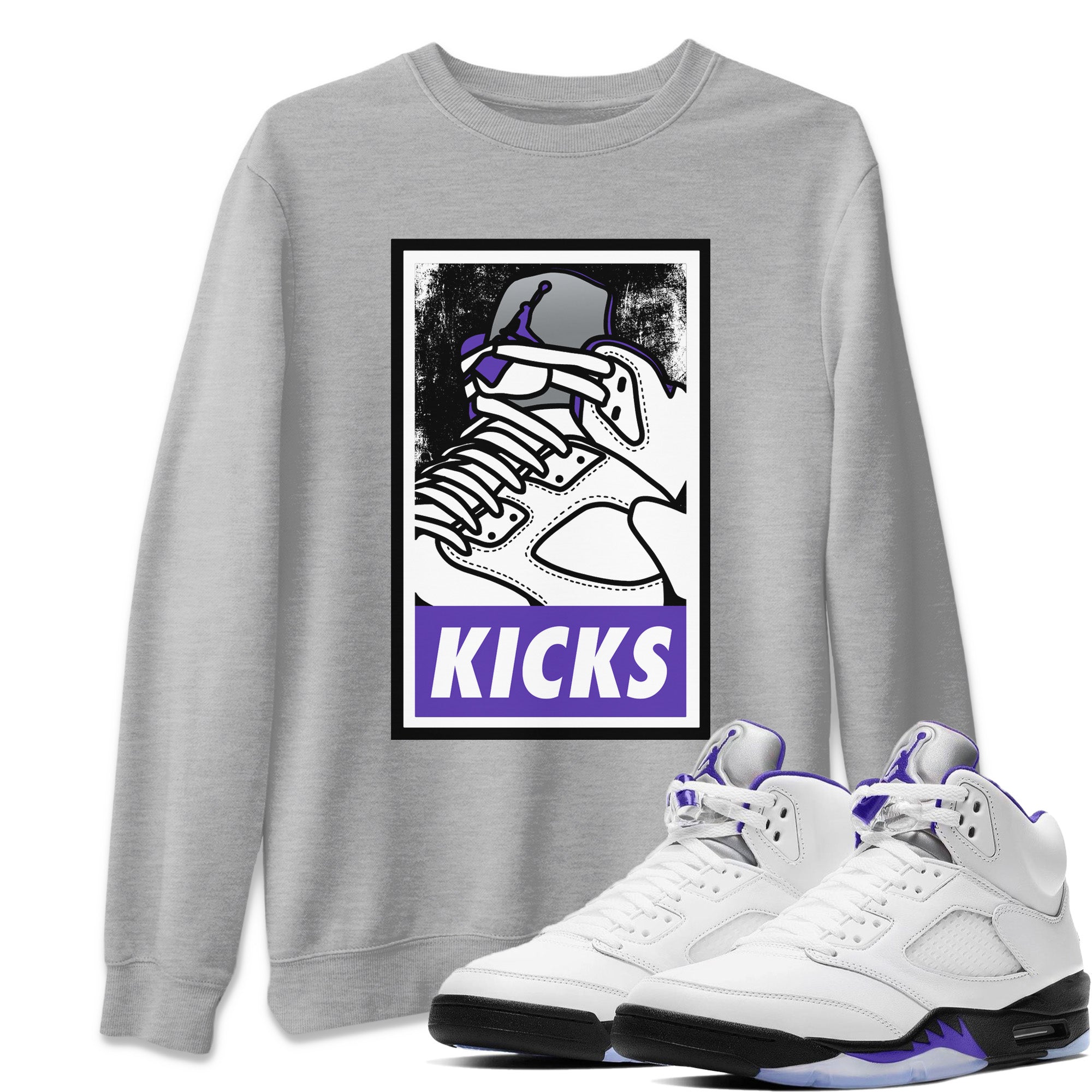 Jordan 5 Concord Sneaker Match Tees KICKS Sneaker Tees Jordan 5 Concord Sneaker Release Tees Unisex Shirts