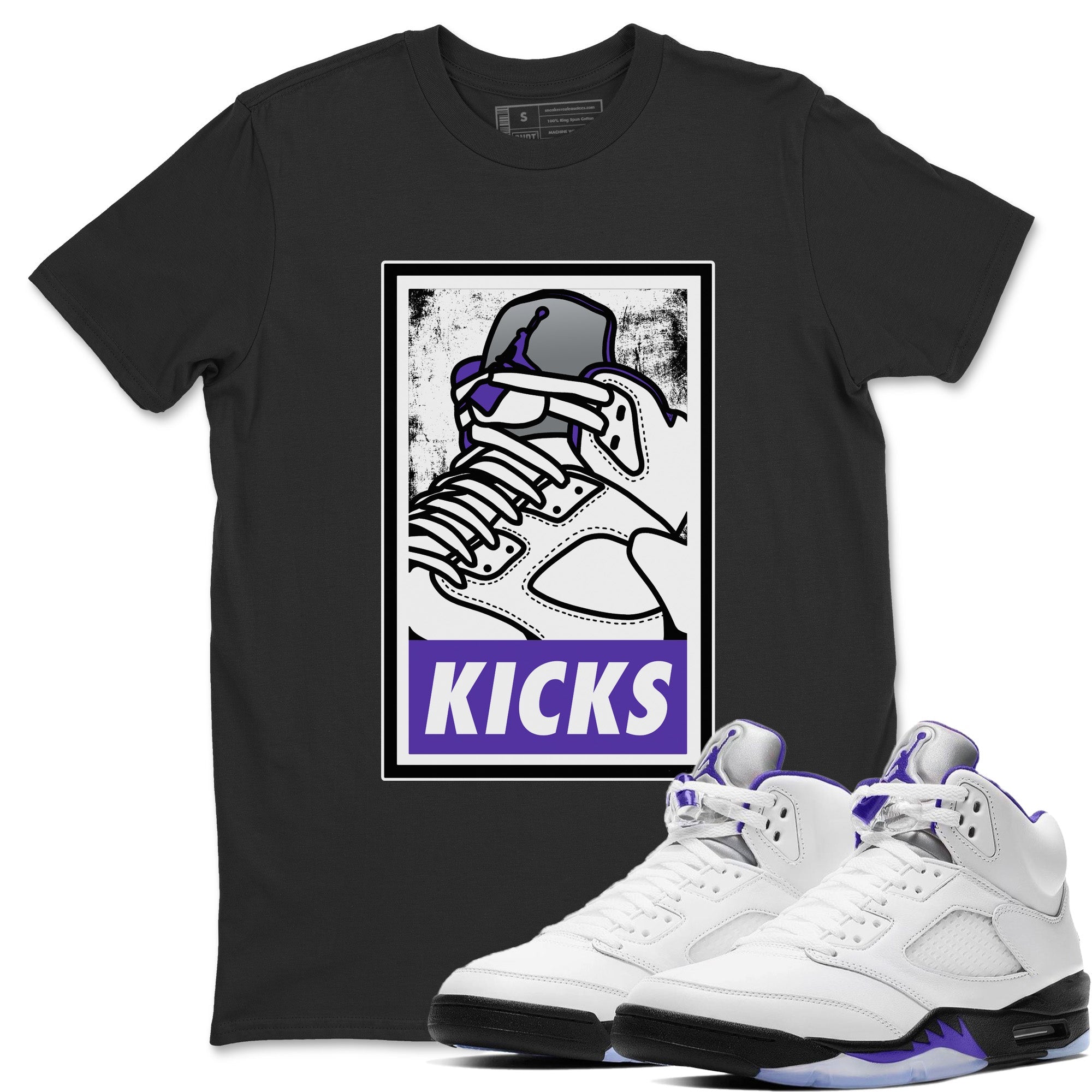 Jordan 5 Concord Sneaker Match Tees KICKS Sneaker Tees Jordan 5 Concord Sneaker Release Tees Unisex Shirts