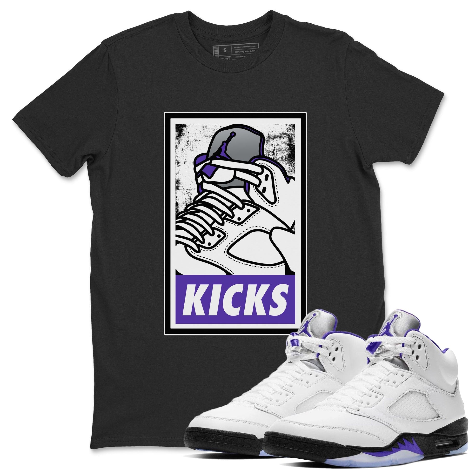 Jordan 5 Concord Sneaker Match Tees KICKS Sneaker Tees Jordan 5 Concord Sneaker Release Tees Unisex Shirts
