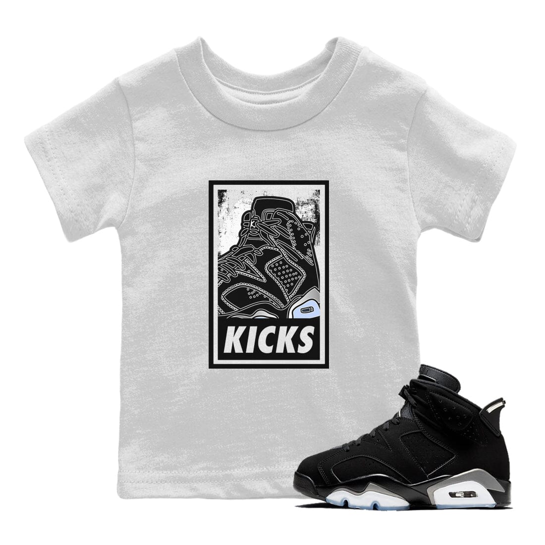 Jordan 6 Chrome Sneaker Match Tees KICKS Sneaker Tees Jordan 6 Chrome Sneaker Release Tees Kids Shirts