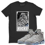 Jordan 6 Georgetown Sneaker Match Tees KICKS Sneaker Tees Jordan 6 Georgetown Sneaker Release Tees Unisex Shirts