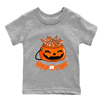 Crazy 8 Team Orange shirt to match jordans Kicks Or Treat sneaker tees Adidas Crazy 8 Team Orange Halloween Custumes SNRT Sneaker Release Tees Baby Toddler Heather Grey 2 T-Shirt
