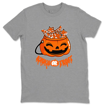 Crazy 8 Team Orange shirt to match jordans Kicks Or Treat sneaker tees Adidas Crazy 8 Team Orange Halloween Custumes SNRT Sneaker Release Tees Unisex Heather Grey 2 T-Shirt