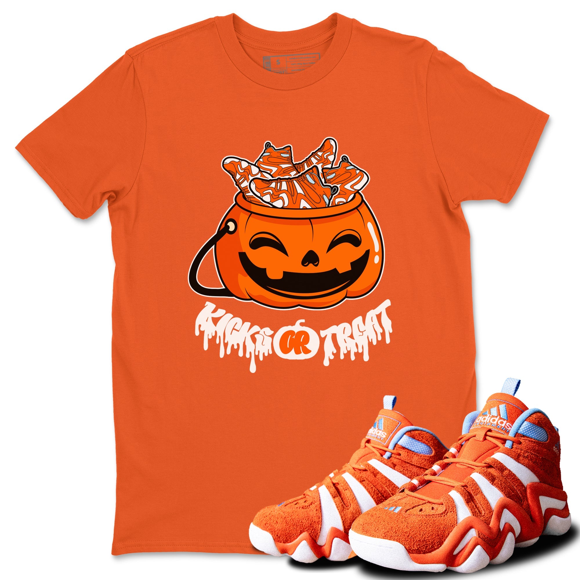 Crazy 8 Team Orange shirt to match jordans Kicks Or Treat sneaker tees Adidas Crazy 8 Team Orange Halloween Custumes SNRT Sneaker Release Tees Unisex Orange 1 T-Shirt