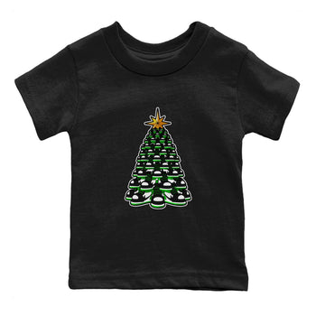 Air Jordan 1 Celtics shirt to match jordans Kicksmas Tree sneaker tees AJ1 Celtics SNRT Sneaker Release Tees Baby Toddler Black 2 T-Shirt