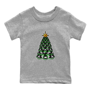 Air Jordan 1 Celtics shirt to match jordans Kicksmas Tree sneaker tees AJ1 Celtics SNRT Sneaker Release Tees Baby Toddler Heather Grey 2 T-Shirt
