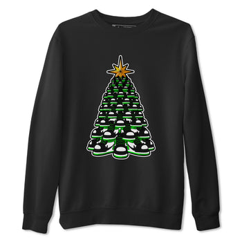 Air Jordan 1 Celtics shirt to match jordans Kicksmas Tree sneaker tees AJ1 Celtics SNRT Sneaker Release Tees Unisex Black 2 T-Shirt