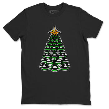 Air Jordan 1 Celtics shirt to match jordans Kicksmas Tree sneaker tees AJ1 Celtics SNRT Sneaker Release Tees Unisex Black 2 T-Shirt